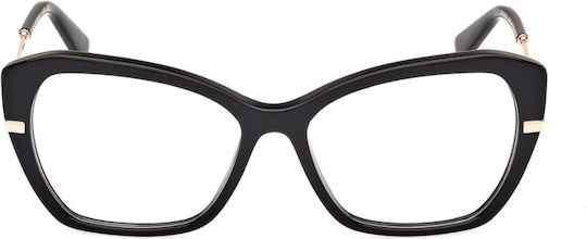 Guess Femei Rame Ochelari Ochi de pisică Negru GU50183 001