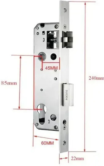 Încuietoare Smart Wifi Ușă Pvc Termopan Mentor Sy139s 5în1 Argintie