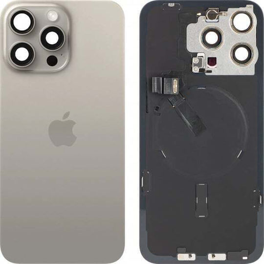 Капак Батерия Apple iPhone 15 Pro Max Бежов Натурален Титан Резервен