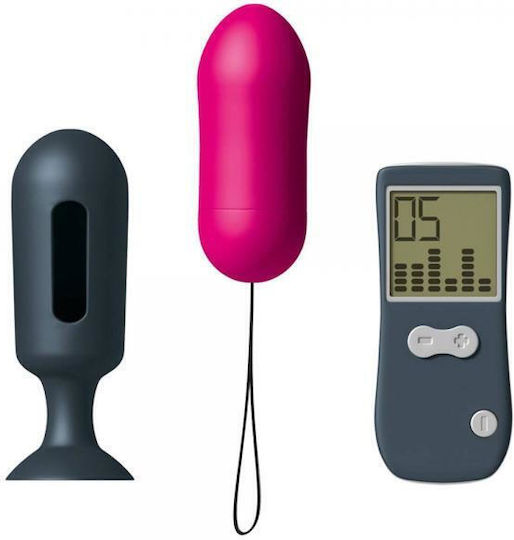 Dorcel Genius Secret Vibe Kit Mini Δονητής Bullet με Απομακρυσμένο Έλεγχο 8cm Ροζ