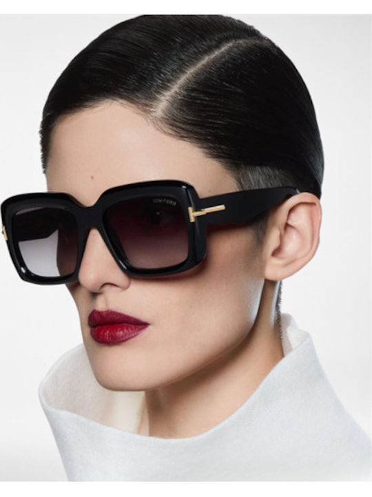 Tom Ford Icon Collection Ανδρικά Γυαλιά Ηλίου με Μαύρο Σκελετό και Μαύρο Ντεγκραντέ Φακό TF1330 01B