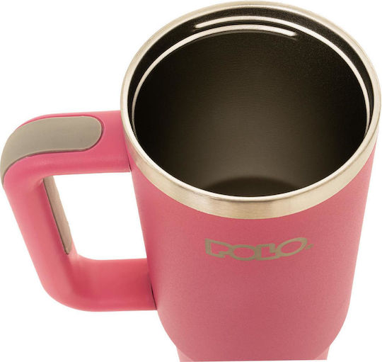 Polo Stainless Steel Thermos Bottle 900ml Pastel Fuchsia