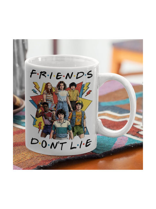 Koupakoupa Friends Don't Lie Ceramic Brown Mug 330ml