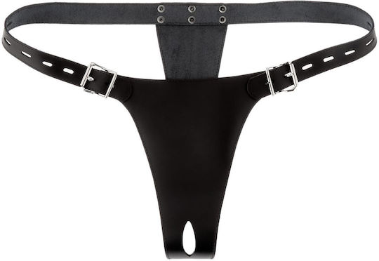 Rimba Leather Chastity Briefs With Padlocks Ζώνη Αγνότητας