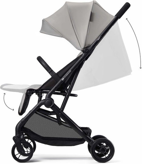 Kinderkraft Indy 3 Καρότσι Μωρού Kατάλληλο για Nεογέννητο Urban Gray