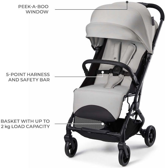 Kinderkraft Indy 3 Καρότσι Μωρού Kατάλληλο για Nεογέννητο Urban Gray
