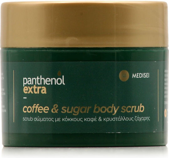 Medisei Panthenol Extra Coffee & Sugar Body Scrub with Coffee Grains & Sugar Crystals 200ml