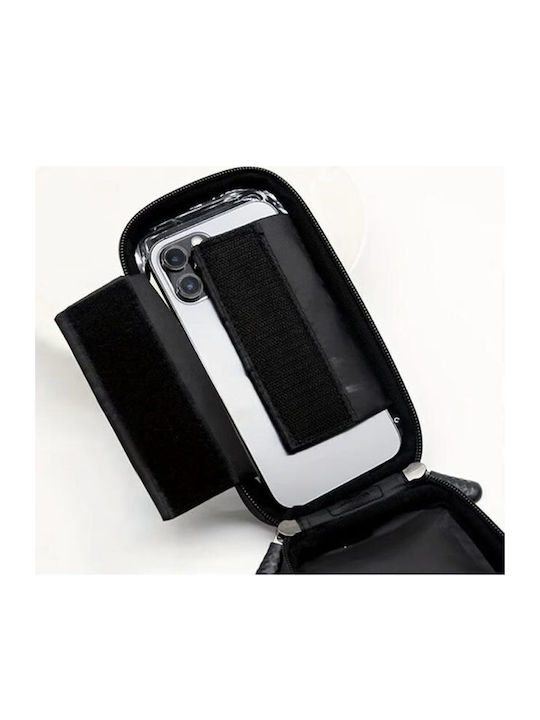 Waterproof Bicycle Phone Holder Side Pockets Transparent Touch Screen Smartphone Aria Trade