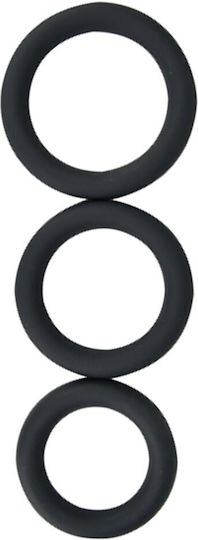 Loving Joy Set Ringe Schwanz & Hoden Silikon Gray 3Stück