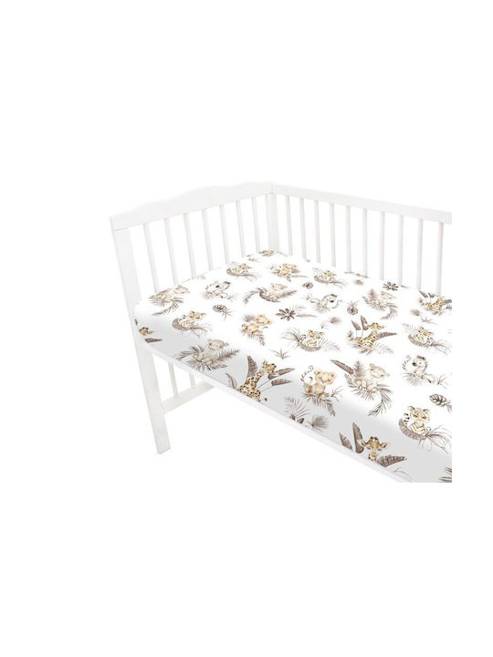MimiNu Baby Bettlaken Für Krippe Baumwolle Angepasst 70x140cm
