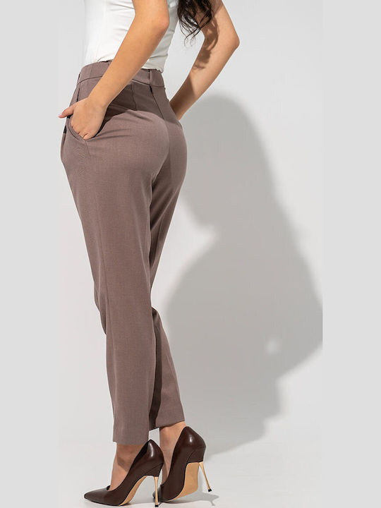 Megan Pantaloni Dama Maro Costum în Linie Tapered