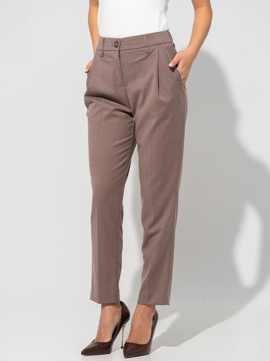 Megan Pantaloni Dama Maro Costum în Linie Tapered