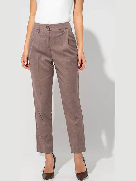 Megan Pantaloni Dama Maro Costum în Linie Tapered