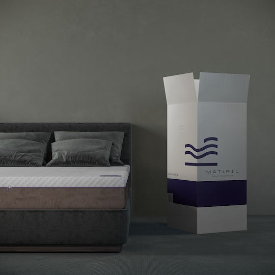 Mat&Pil Mat2senses Ημίδιπλο Ορθοπεδικό Στρώμα Memory Foam / Foam 120x200cm με Κοκοφοίνικα