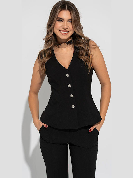 Abby Black Women's Vest