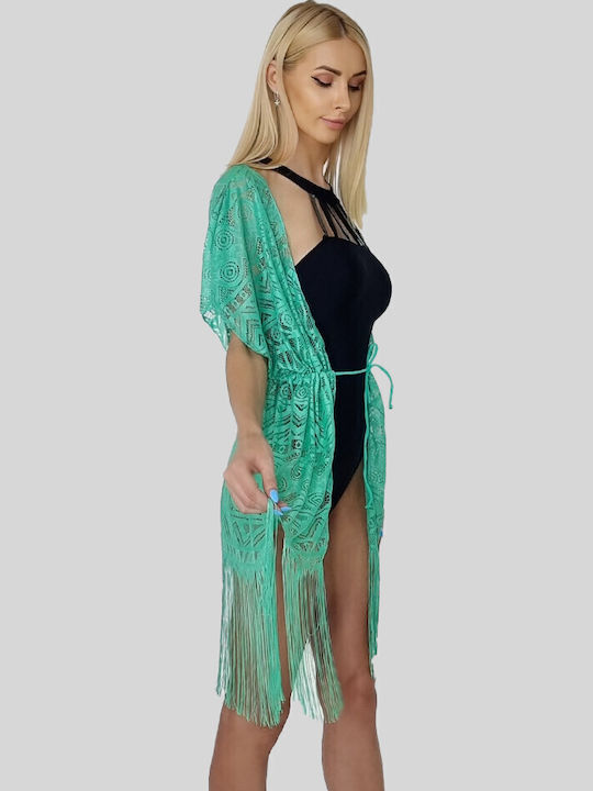 Cardigan Tricotat Pentru Femei Verde Vernil