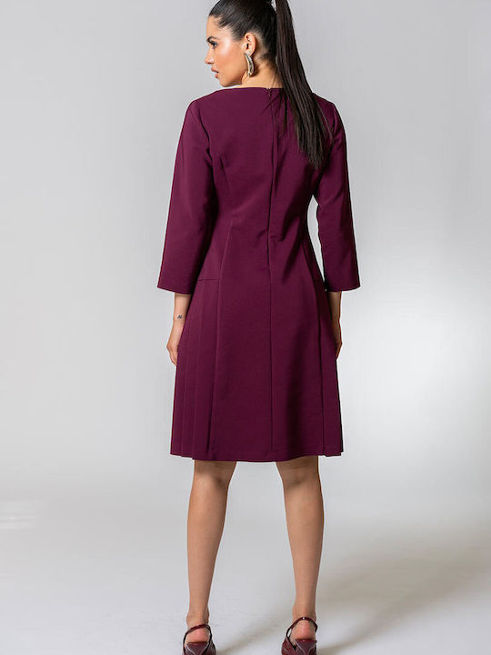 Bertina Φόρεμα Maroon