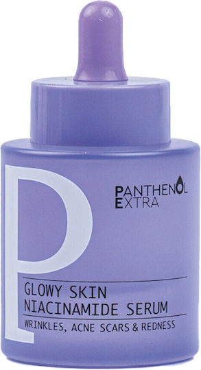 Panthenol Extra Serum Hidratant și Anti-îmbătrânire Pentru Față cu Niacinamidă și Acid Hialuronic pentru Acnee 30ml