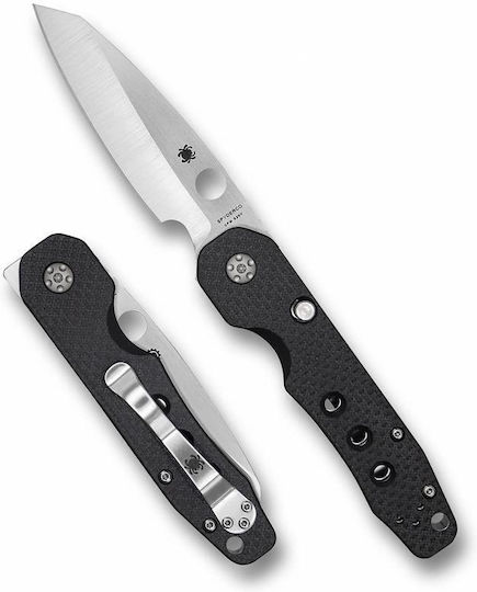 Spyderco Μαχαίρι Μαύρο σε Θήκη