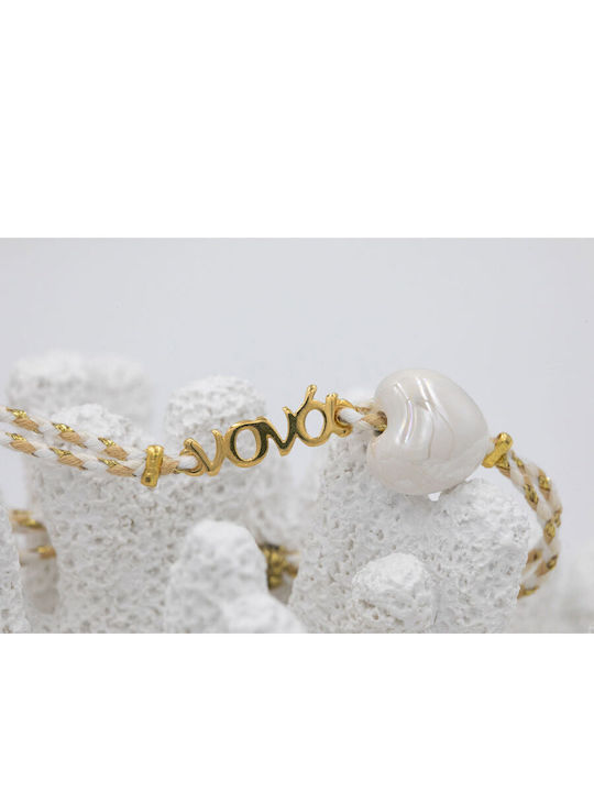Kymi Women's Bracelet with Heart Design Gold Plated MN342