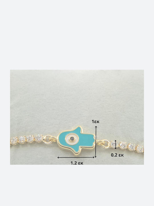 Women's Bracelet Handcuffs Made of Brass Gold Plated 24cm