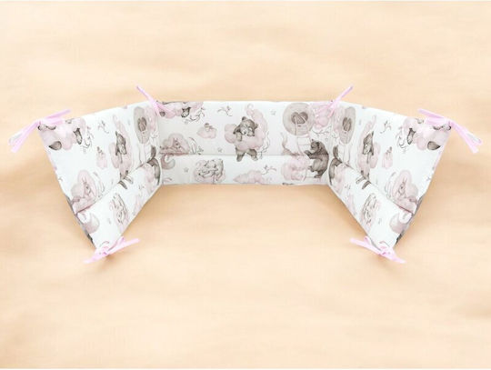 Qmini Πάντα Κλασική Εσωτερική Teddy Bear And Friends Pink 30x180cm
