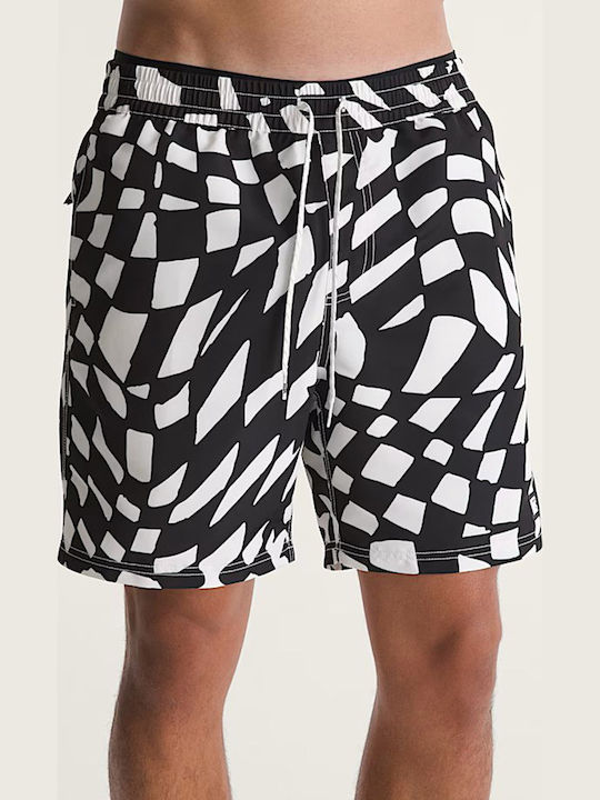 Primary Ανδρικό Μαγιό Σορτς Black/white με Σχέδια