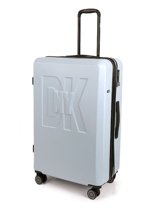 DKNY Μεγάλη Βαλίτσα Ταξιδίου Σκληρή Σιελ με 4 Ρόδες