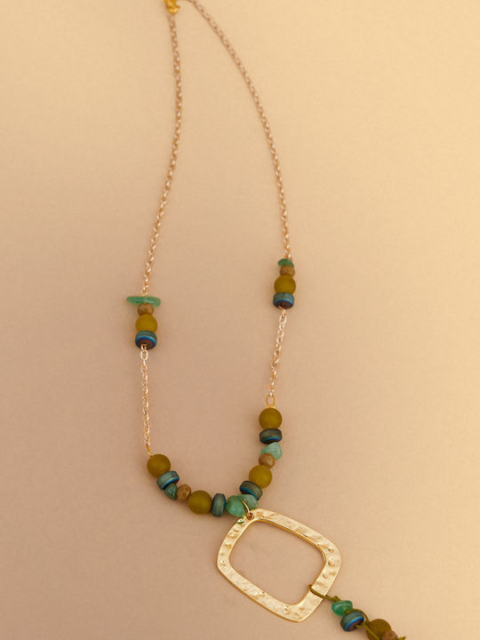 attrattivo Colier Talisman Verde