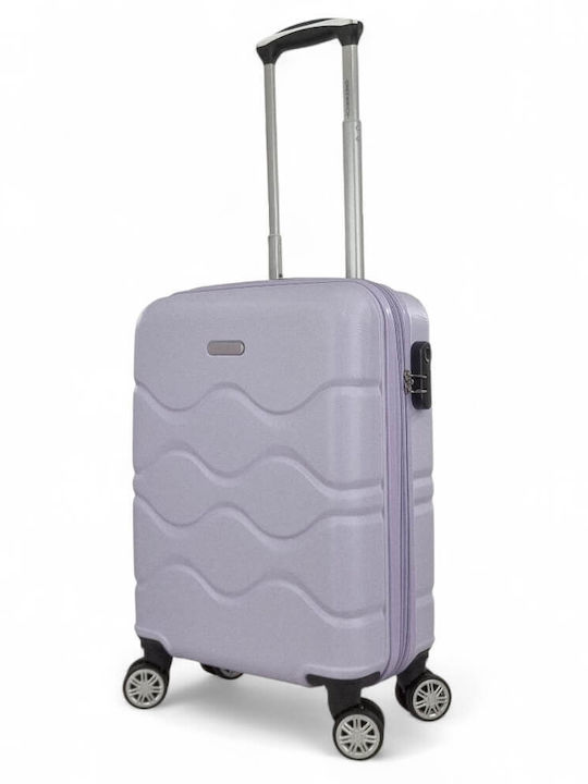Greenwich Polo Club Cabin Hard Travel Suitcase Lila with 4 Wheels Height 55cm