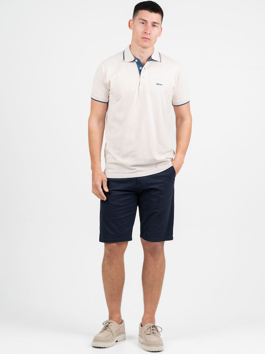 Rebase Polo Bluza Bărbați Bej Deschis Melange