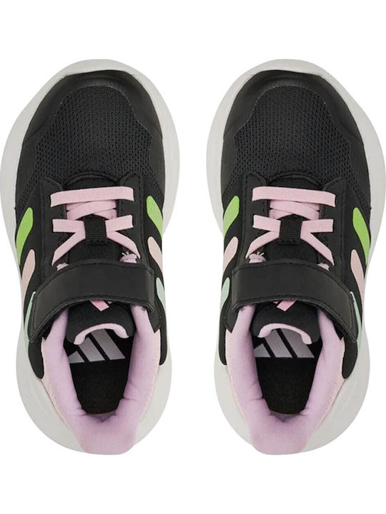 Tensaur Run 2.0 Αθλητικά Παιδικά Παπούτσια με Σκρατς Core Black / Clear Mint / Clear Pink