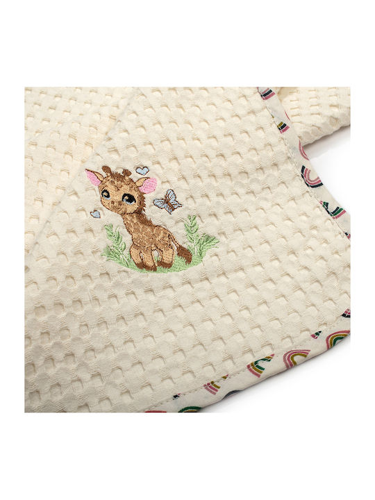 Dimcol Κουβέρτα Κούνιας Giraffe 100x160εκ.