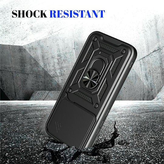 Techsuit Camshield Series Back Cover Din Silicon Negru Realme 16 Pro+