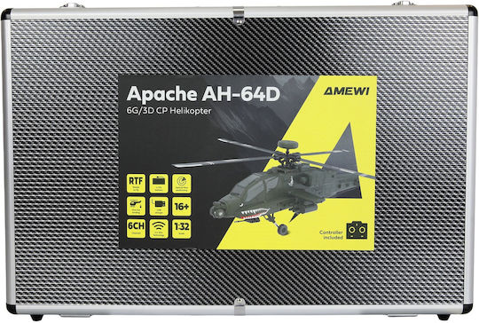 Amewi Amewi Apache Ah-64d Remote Controlled Model Helicopter Electric Motor 1:32