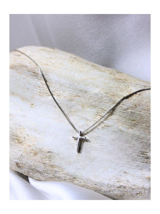 Woman Cross Made of Silver with Chain