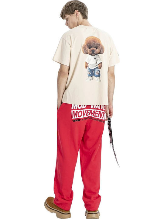 Mod Wave Movement T-shirt Μπεζ