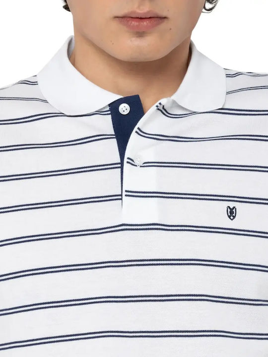 Acorn Polo Short Sleeve White Blouse