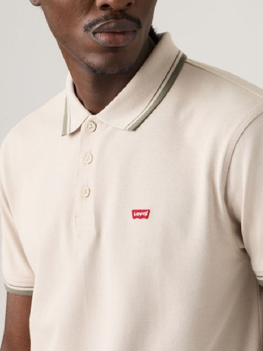 Polo Short Sleeve Beige Blouse