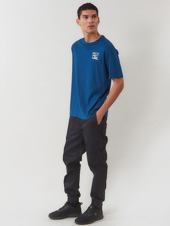 T-shirt Πετρολ