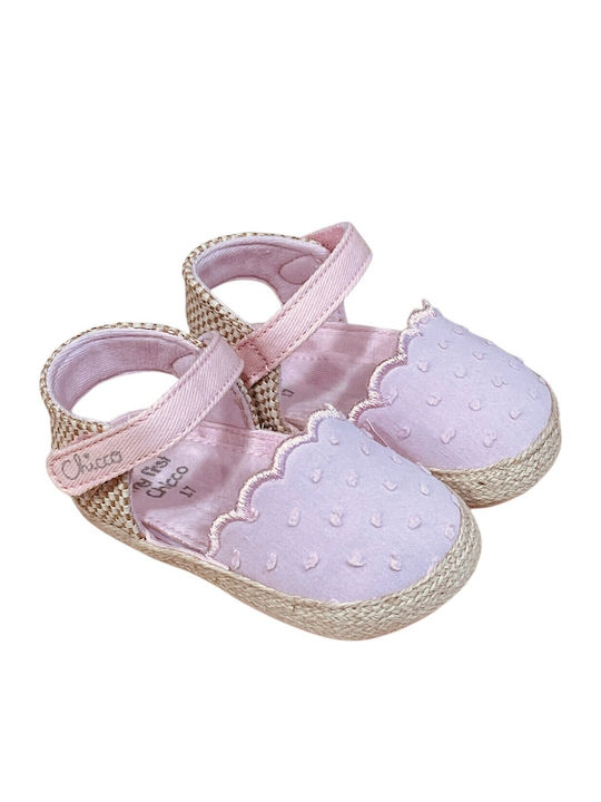 Chicco Weiche Sohlenschuhe für Babys Espadrilles Rosa