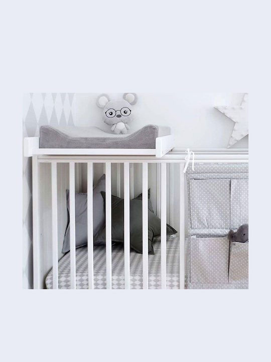 Hard Changing Pad Cu Husă Din Lemn Alb Pentru Pat 51x86cm