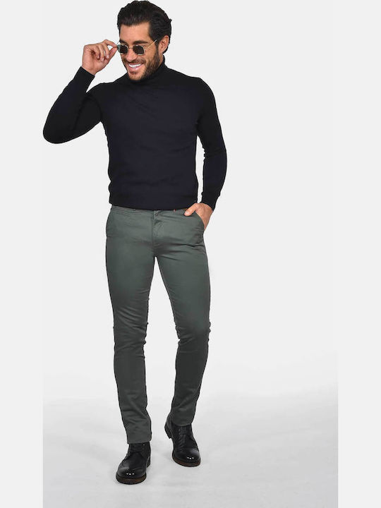 Herrenhose Chino Elastisch Khaki
