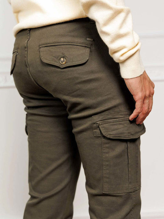 Men's Trousers Cargo Regular Fit Olive