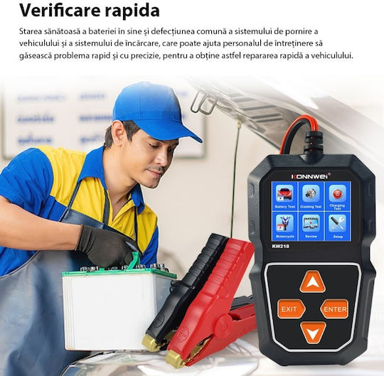 Konnwei KW218 Дигитален Тестер за батерии