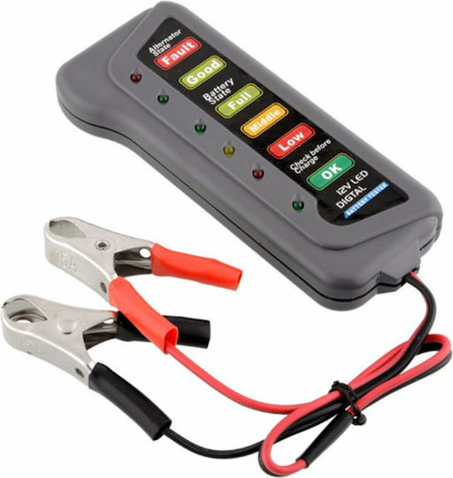 Rolinger AU-TO-3223 Analoge Batterietester mit Krokodilklemmen