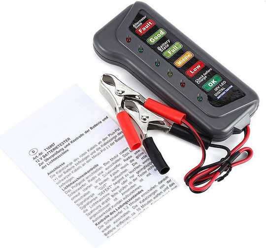 Rolinger AU-TO-3223 Analoge Batterietester mit Krokodilklemmen