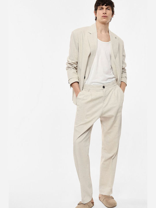 Ecru Suit Trousers
