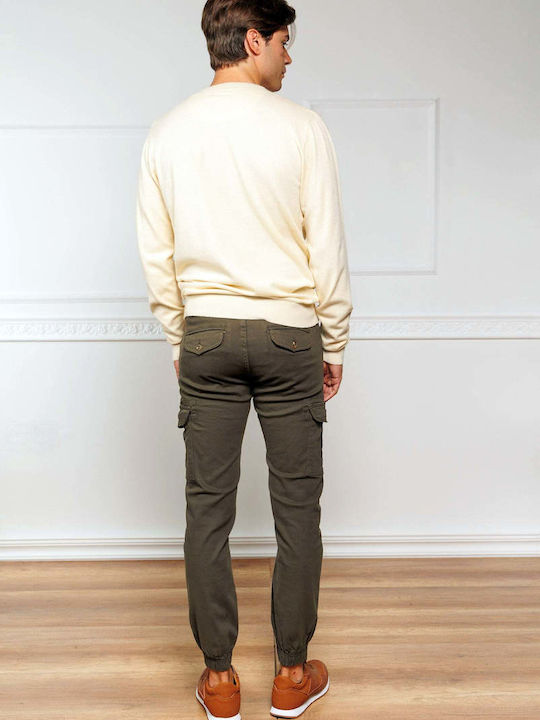 Men's Trousers Cargo Regular Fit Olive