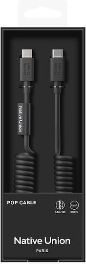 Native Union USB 2.0 Cable USB-C male - USB-C 60W PD Μαύρο 2.4m